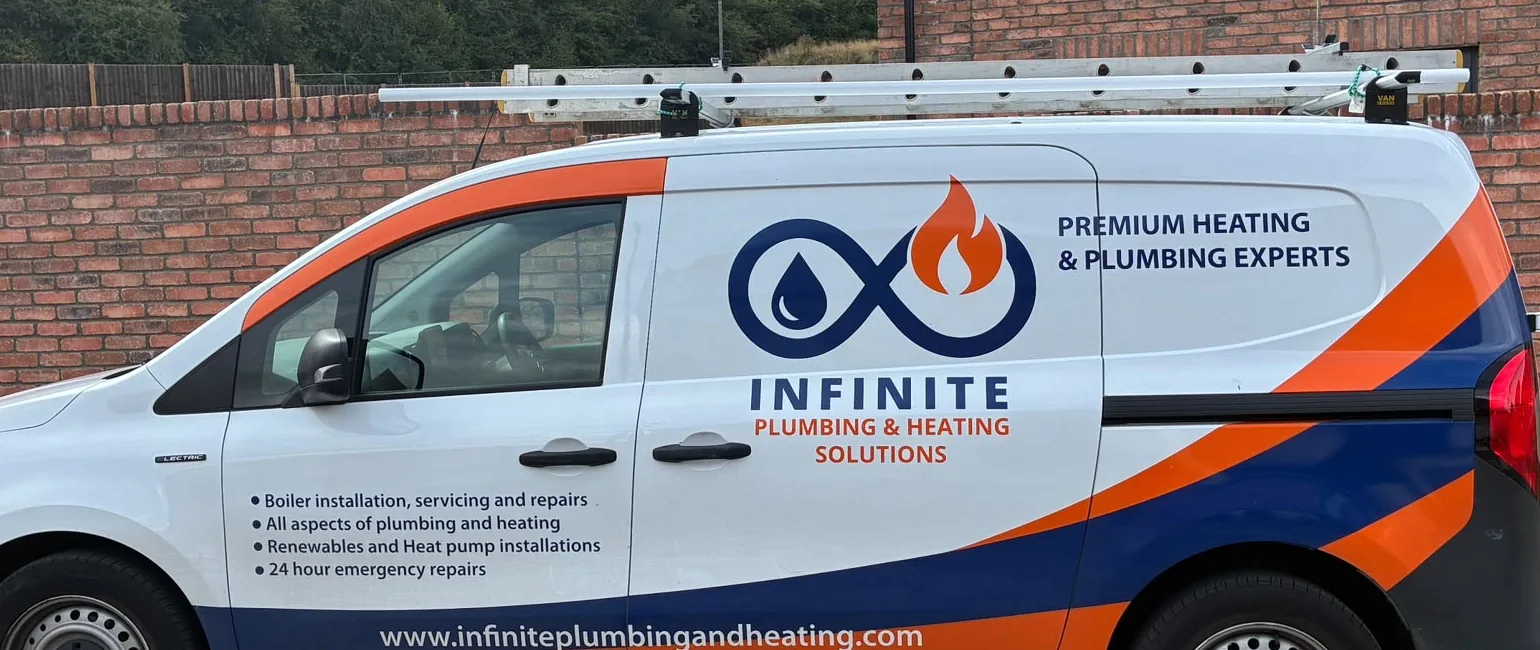 Infinite Plumbing & Heating branded service van